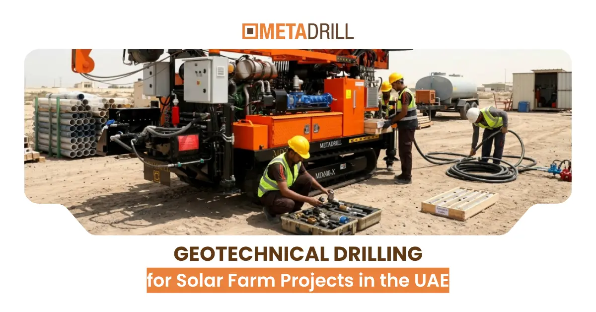 Geotechnical Drilling for Solar Farm Projects in the UAE